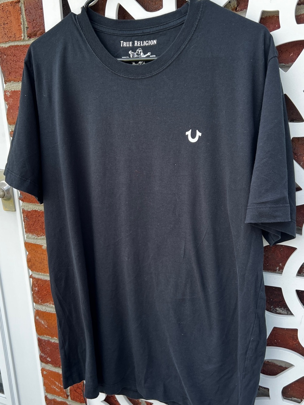 True Religion Navy Blue Logo Graphic Tee Men’s Large